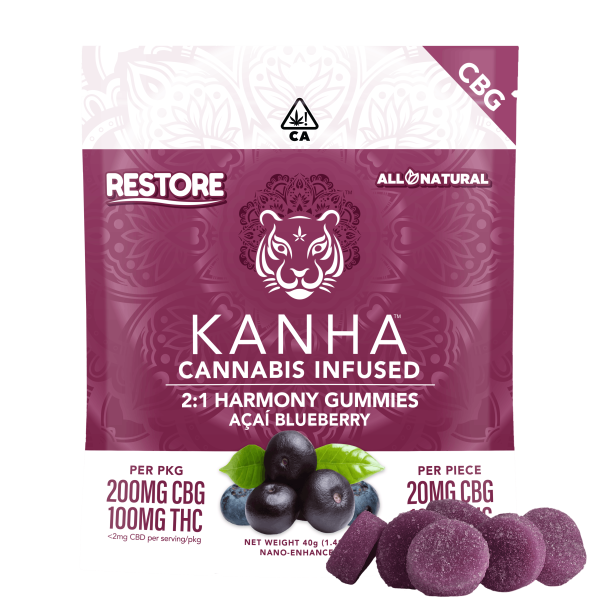 2:1 CBG:THC Harmony Acai Blueberry Gummies