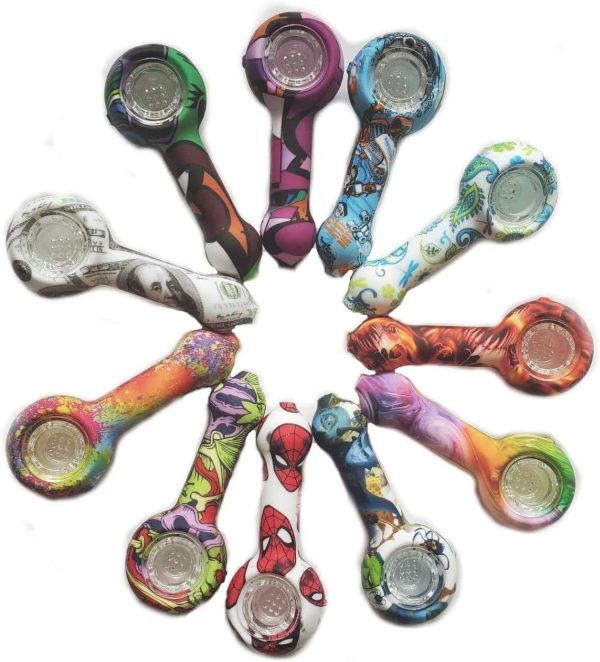 Small Assorted Silicone Hand Pipe
